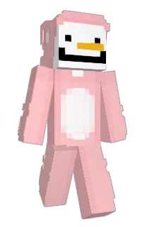 Front of oBlau's skin