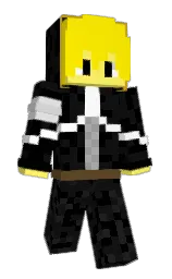 black and turbo Minecraft skin — Slim model — first worn by Kletterdino