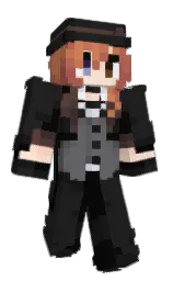 Baglare's Minecraft skin wearing the 15th Anniversary cape