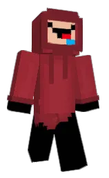 SirSponky's Minecraft skin wearing the Menace cape