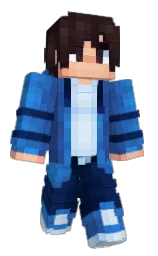 st tropaz and cerulean blue Minecraft skin — Classic model
