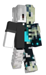 black and bunker Minecraft skin — Slim model — first worn by tofumc01