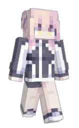 SilenceMika's Minecraft skin wearing the 15th Anniversary cape