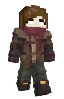 Front of xCyberCatz's skin