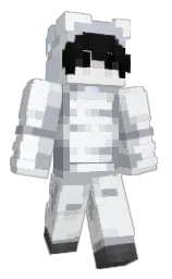 white lilac and bombay Minecraft skin — Slim model