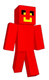 red and yellow Minecraft skin — Classic model