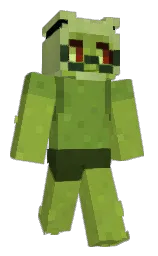 sushi and thatch green Minecraft skin — Slim model