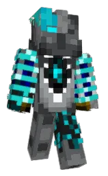 white and shuttle gray Minecraft skin — Classic model — first worn by Ninjago_cool59