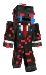 radical red and rangitoto Minecraft skin — Classic model