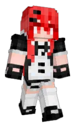 black and cod gray Minecraft skin — Slim model — first worn by nok1991