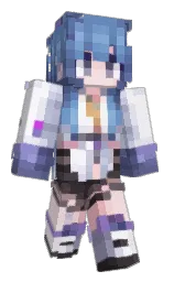 whisper and white lilac Minecraft skin — Slim model