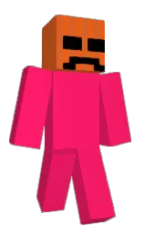 radical red and flamingo Minecraft skin — Classic model