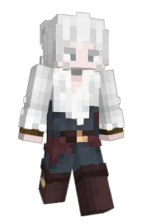 Front of Shakydo's skin