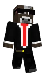white and cod gray Minecraft skin — Classic model