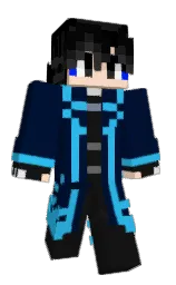 midnight and cod gray Minecraft skin — Classic model