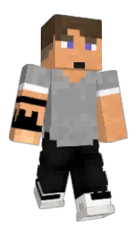 dusty gray and cod gray Minecraft skin — Classic model — first worn by Kieron2025
