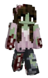 lily and mikado Minecraft skin — Slim model — first worn by emzlina