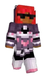blackcurrant and voodoo Minecraft skin — Slim model — first worn by MrRataTaTat