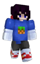 Minecraft-Skin in cerulean blue und selago — Modell: Klassisch — zuerst getragen von yNightWish