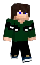 county green and black Minecraft skin — Classic model