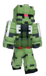 chelsea cucumber and shark Minecraft skin — Classic model — first worn by GantZzz