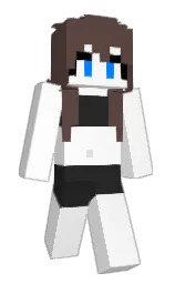 white and kabul Minecraft skin — Slim model — first worn by Hoshiohno