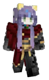 Alicestarling's Minecraft skin wearing the Aurora cape