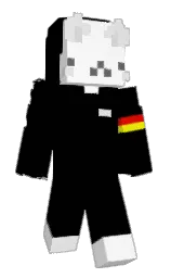 Schnuffelpups's Minecraft skin wearing the Menace cape