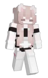 white and dust storm Minecraft skin — Slim model