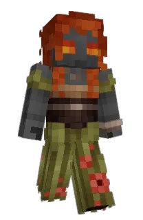 Front of Blarien's skin