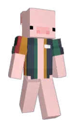 0nH1t's Minecraft skin wearing the Purple Heart cape