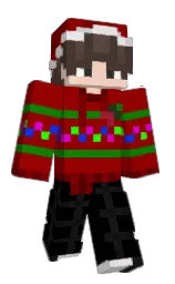 Minecraft-Skin in red berry und black — Modell: Klassisch