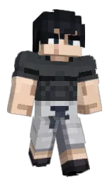french gray and shark Minecraft skin — Classic model — first worn by Kazoha