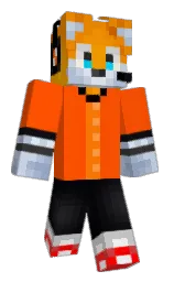 international orange and tangerine Minecraft skin — Classic model