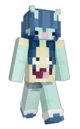 jagged ice and wedgewood Minecraft skin — Slim model