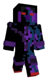 black and blue zodiac Minecraft skin — Classic model — first worn by Jman122023