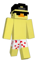 Bunzly's Minecraft skin wearing the Common cape
