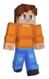black and ochre Minecraft skin — Classic model