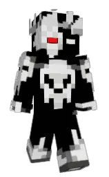 black and mercury Minecraft skin — Slim model — first worn by Blank0317