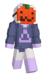 comet and soft peach Minecraft skin — Slim model — first worn by artibun