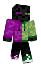 black and mine shaft Minecraft skin — Classic model