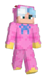 carnation pink and hot pink Minecraft skin — Slim model — first worn by McKakein
