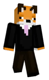 black and cod gray Minecraft skin — Classic model