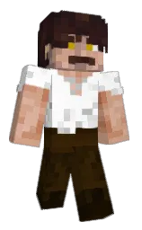 white and tan Minecraft skin — Classic model