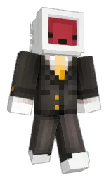 Minecraft-Skin in bianca und white — Modell: Klassisch