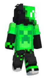 DDDeen's Minecraft skin wearing the Twisted cape
