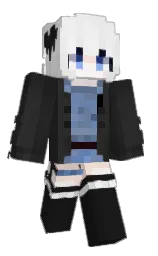 mine shaft and cod gray Minecraft skin — Classic model
