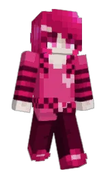 bordeaux and razzmatazz Minecraft skin — Classic model — first worn by laika_x3