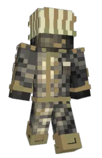 Front of Burrasaurs's skin