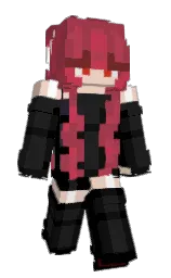 black and night shadz Minecraft skin — Slim model — first worn by miostarr